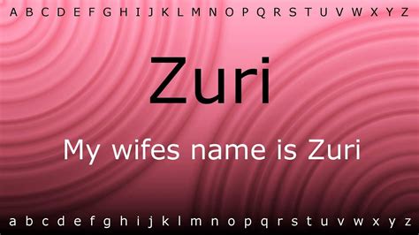 pronounce zuri|How to pronounce Zuri: .